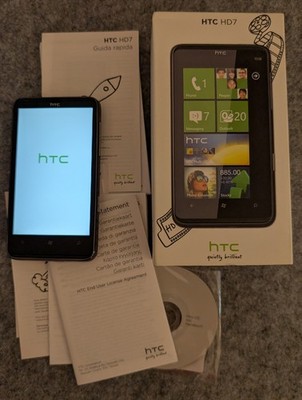 HTC  HD7 - Ersthand - 8GB -schwarz - T9292 - Windows Phone OS 7 - 5MP - GPS