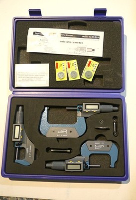 NEW iGaging IP40 Digital Electronic Outside Micrometer Set 3 Piece (35-040-213)