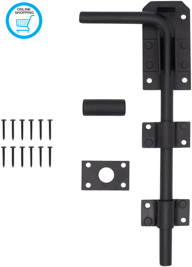 Gate Drop Bolt | Heavy Duty Galvanised 12 Inch / 300Mm Gate/Garage Drop down Bol