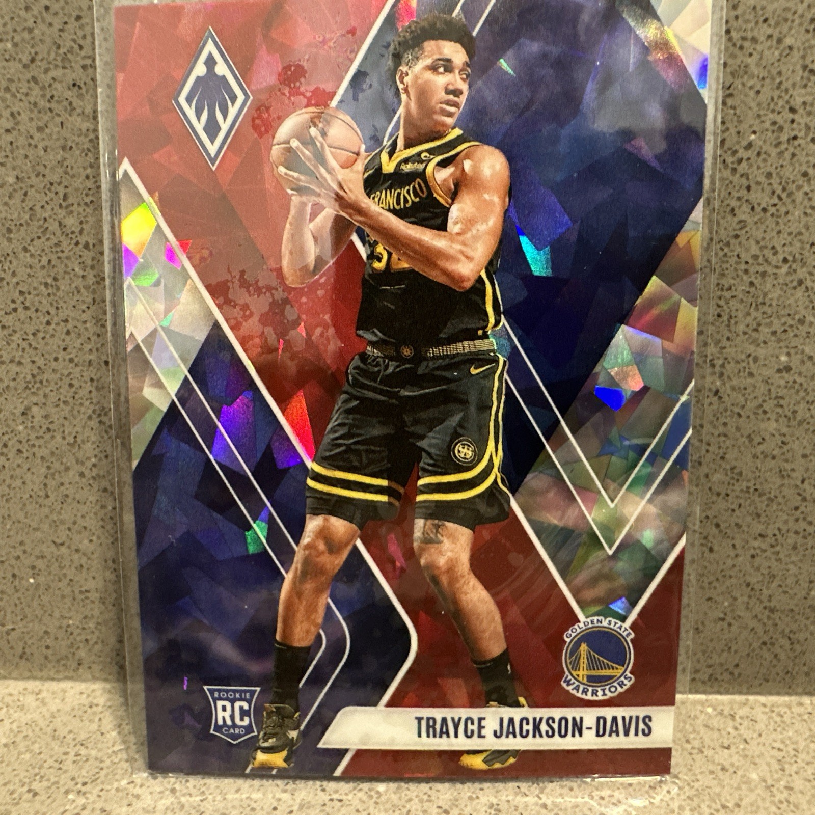 Trayce Jackson-Davis 2023-24 Phoenix #288 Red Cracked Ice Prizm RC-GS Warriors