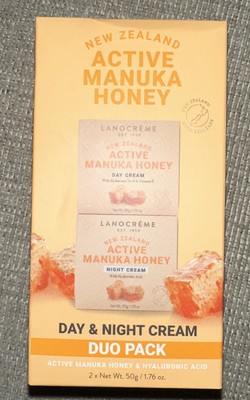 Lanocreme New Zealand Active Manuka Honey Day & Night Cream Duo Pack 1.76 oz