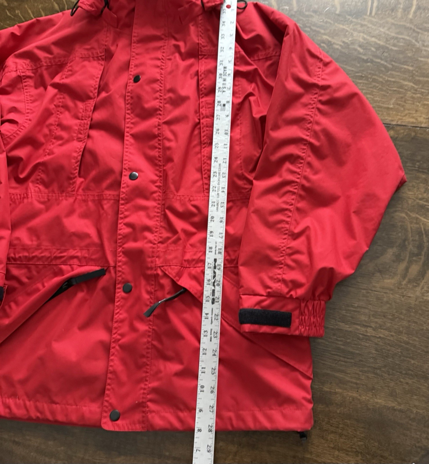 Helly Hansen Red Shell Rain Wind Jacket Mens Smal… - image 8