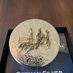 New Montana Silver Team Penning  snuff can lid.