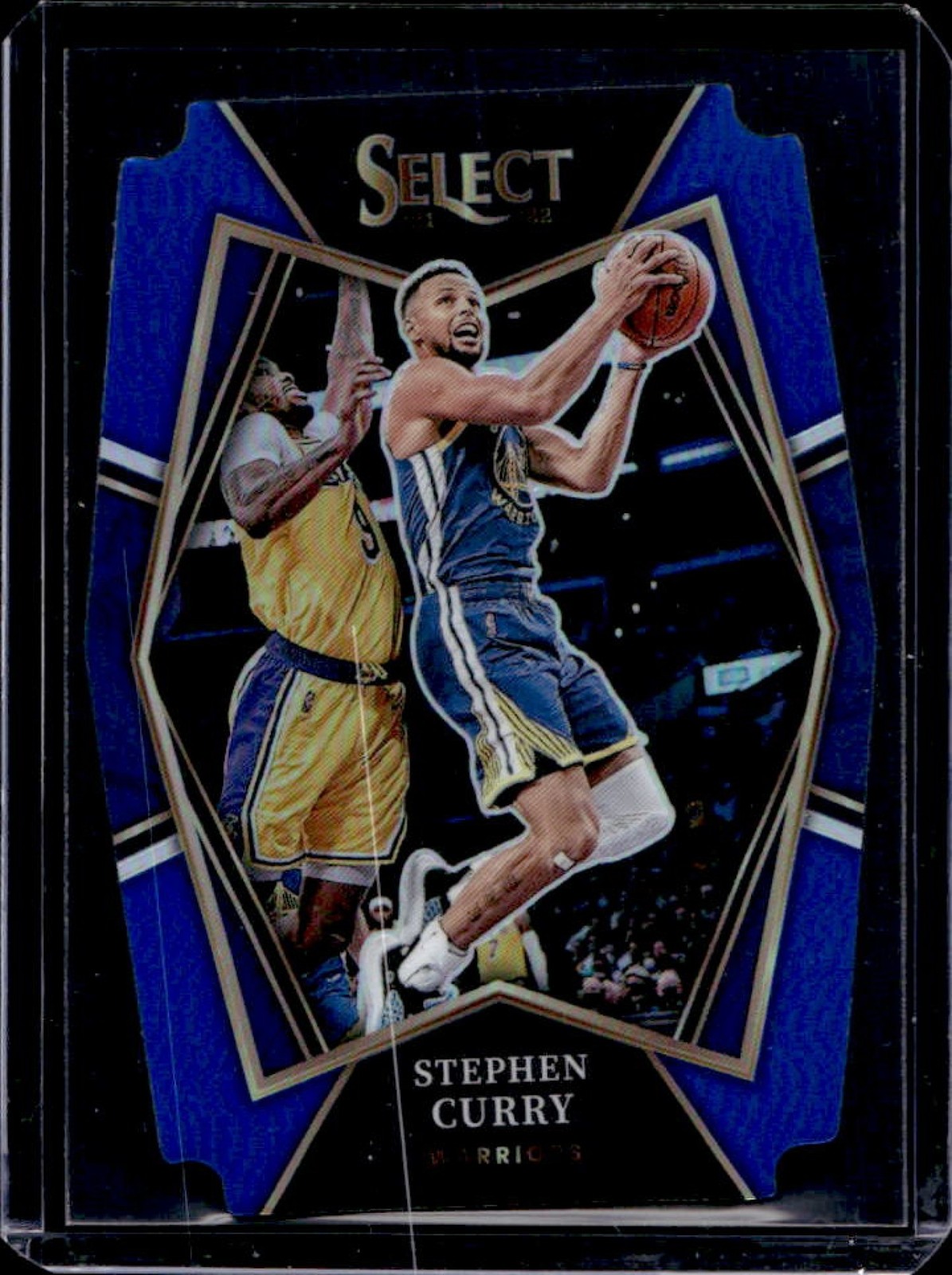 2021-22 Select Stephen Curry Blue Prizms Die Cut Premier Level #/249 Warriors