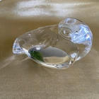 Steuben Glass Crystal Dove Peace Bird Hand Cooler Paperweight Figurine 3"