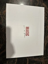 Magic In A Box 14" x 10" Black Slate Cheese Board w/Brushed Nickel Handles ~ NIB