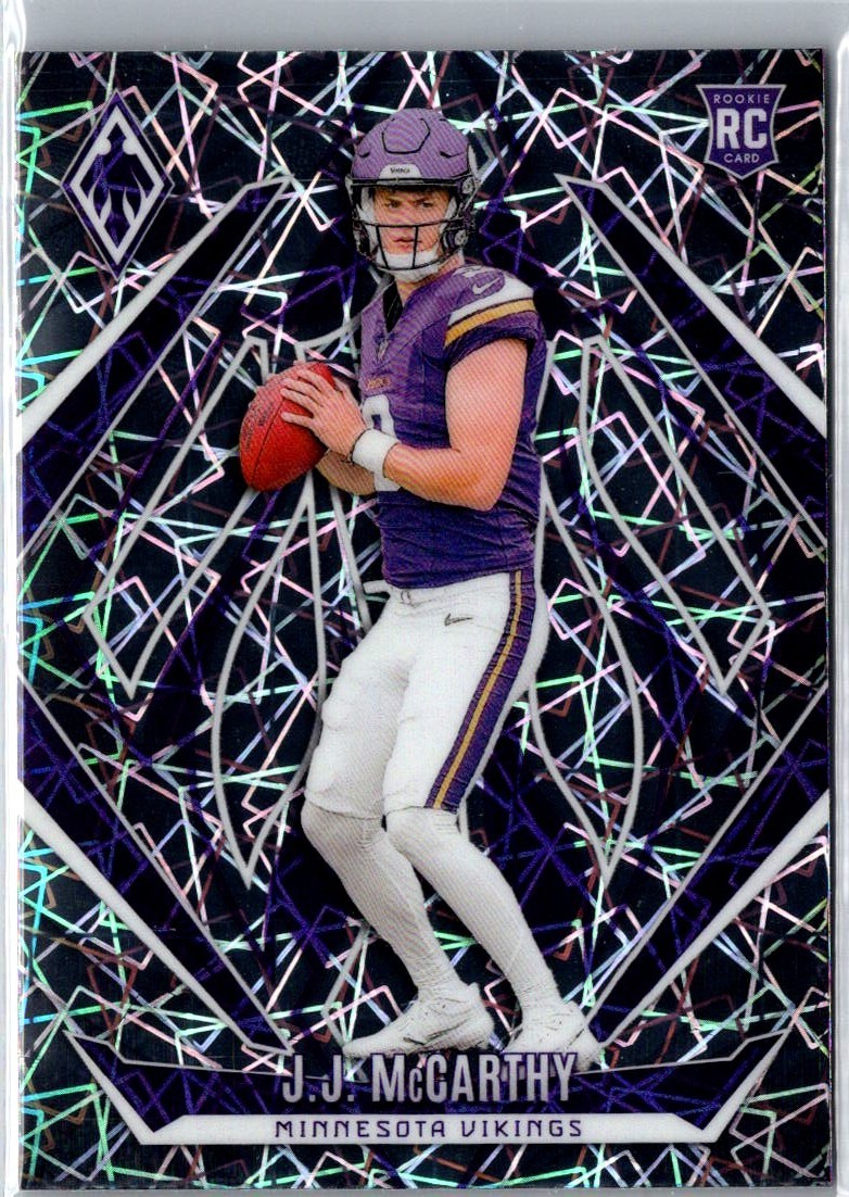 2024 Panini Phoenix Lazer Rookie J.J. McCarthy Rookie Minnesota Vikings #185