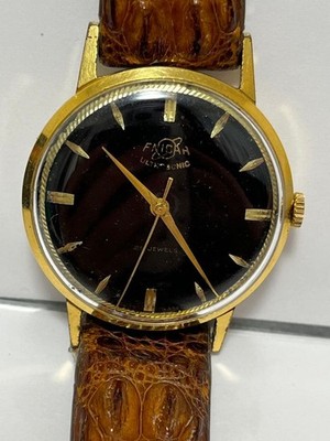 Enicar Ultrasonic 1010 Handwind Watch 36mm 18KGF Case Vintage Limited