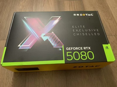 Open box) Zotac Geforce RTX 5080 16GB XGAMING OC GDDR7 GPU White