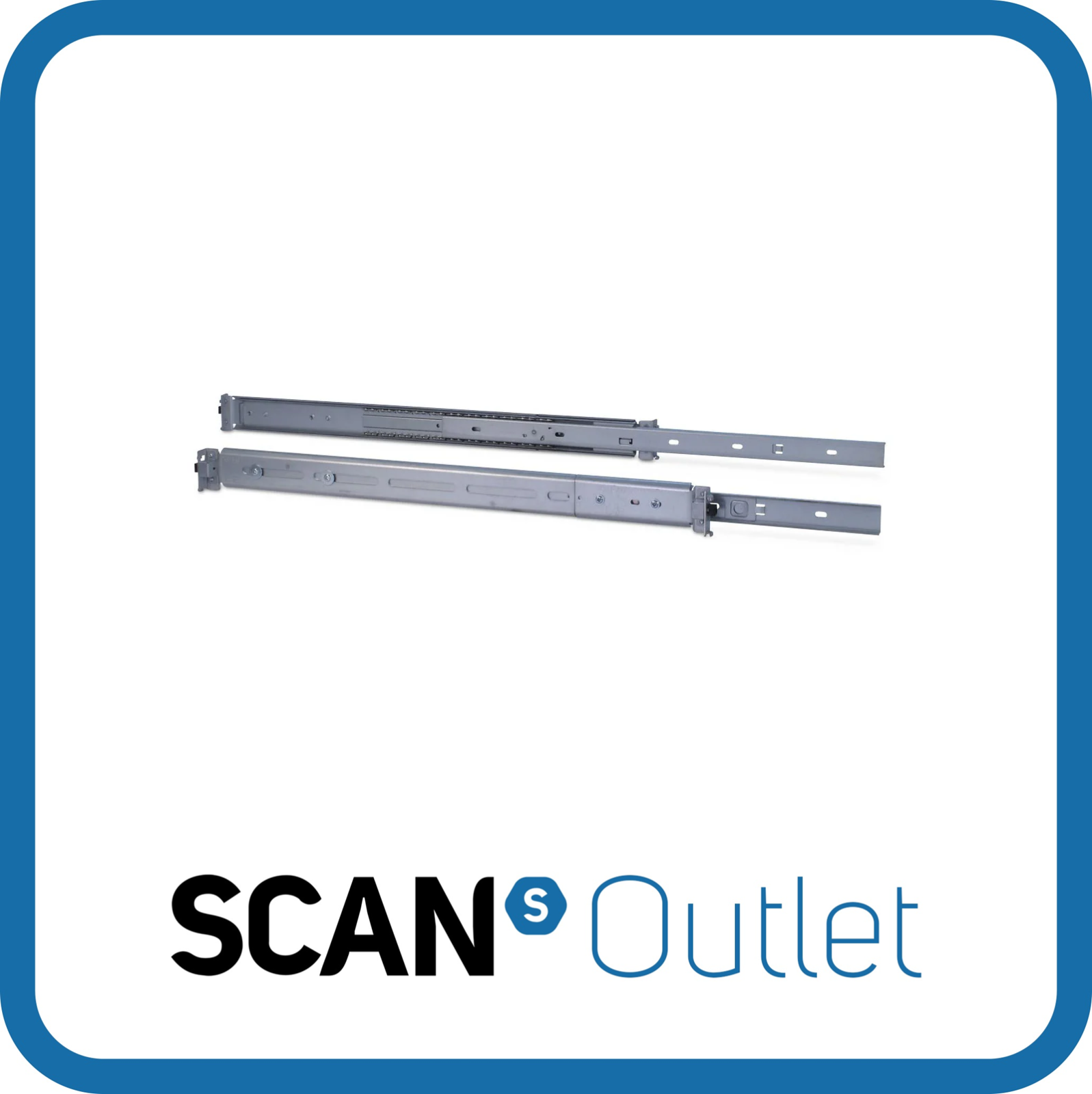IPC 2U Telescopic Slides 450mm for 19"" Rackmount Cases