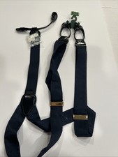 Suspenders NewUnknown Brand New Mens Navy Button XLong Silk/Elastic/ Leather
