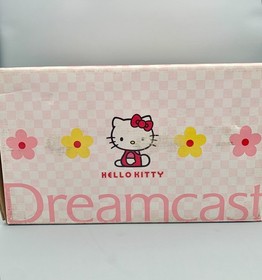 Dreamcast HELLO KITTY PINK HKT-3000 Console set SEGA Retro Game  NEW box damaged