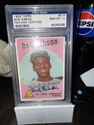 BOB GIBSON Signed 1959 Topps High #514 ROOKIE CARD HOF Cardinals PSA/DNA Encaps
