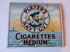 Player's Navy cut Cigarette show card.Royal Navy showcard. Navy advert.