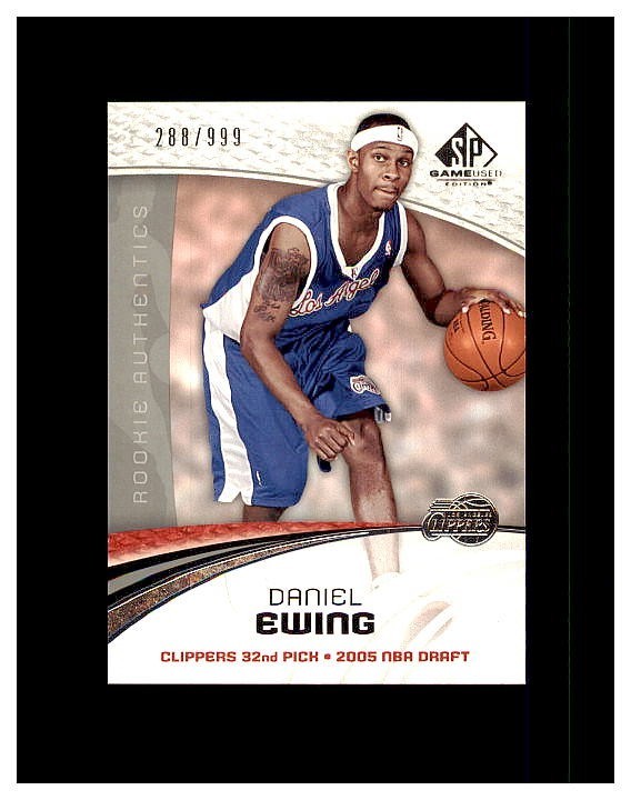 2005-06 SP Game Used #116 Daniel Ewing #288/999 CLIPPERS DUKE STAR MINT