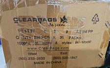 7500 Pcs 6x9 Clear Resealable Recloseable Poly Cellophane Cello Bags 1.2 mil