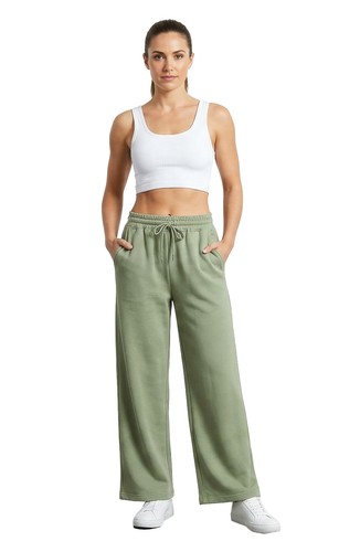 Women's Wide Leg Sweatpants 6 Colors SM-2X Buttery Soft & Comfy Cotton Blend