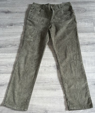 Jones & Co Jones New York Corduroy Cropped Trousers Women's Size 10 Green (Box1)