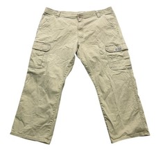 Wrangler Cargo Pants Men's Size 40x30 Khaki Relaxed Fit Utility Casual Workwear