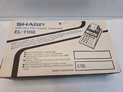 Vintage Sharp Elsimate EL-1188 Printing Calculator New Old Stock