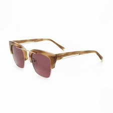 Kendall  Kylie Women's Cosette Geometric 51mm Sunglasses Honey Horn KKS5030-743