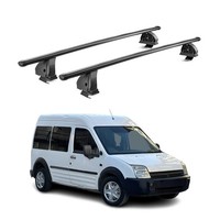 Stahl DachträGer FüR Ford Transit Connect I 2003-2013 TÜV 75 Kg 2Tlg Schwarz