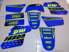 YAMAHA PW50 PW 50 DECALS GRAPHICS KIT blue + yellow