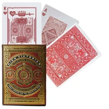 HIGH VICTORIAN RED THEORY 11 LUXURY PLAYING CARDS DECK MAGIC TRICKS SEALED NEW