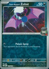 TEAM ROCKET'S ZUBAT 120/182 Destined Rivals Reverse Holo Near Mint