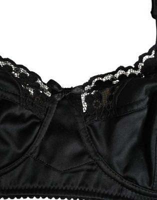 DOLCE & GABBANA Underwear Black Semi-Pad Underwire Balconette Bra
