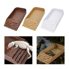 Reptile Water Dish Landscape Reptile Bathing Pool for Snake Gecko Turtle