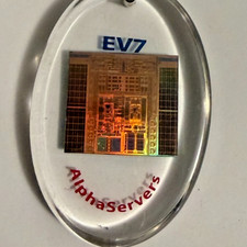 HP The Ev7 Chip Digital Equipment Corp Alphaservers Acrilic key chain VHTF RARE