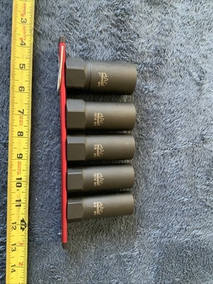 Mac Tools 5pc 1/2  Drive R.B.R.T. Sae Deep Extractor Socket Set ..see Pics 