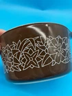 Vintage Pyrex 473-B Brown Woodland Round 1 QT Baking Casserole Dish - No lid