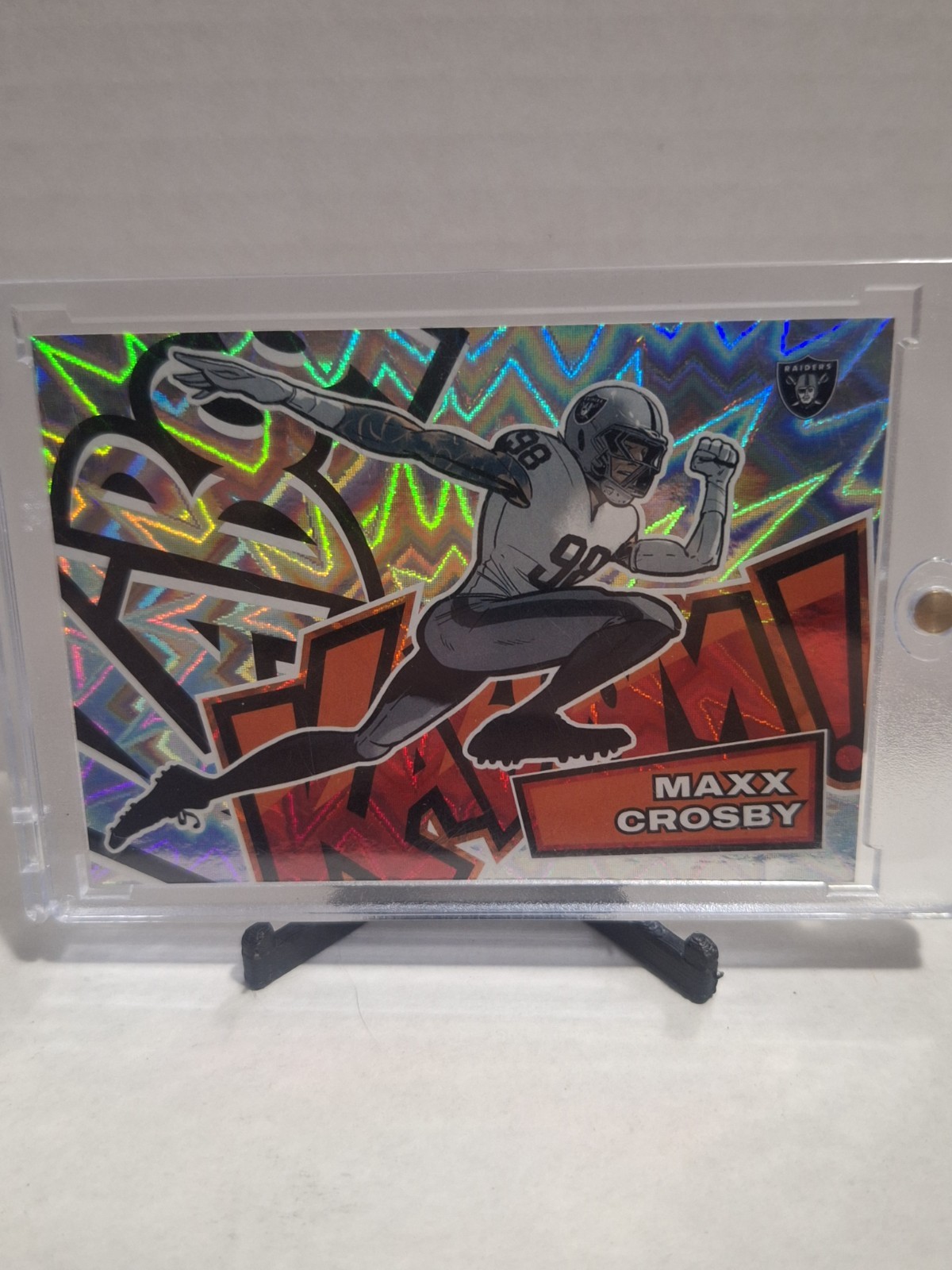 Maxx Crosby #2 2025 Panini Absolute - Kaboom! Horizontal