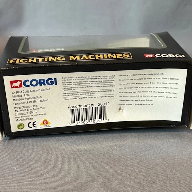 De colección Corgi Modelo Diecast Tanque Máquinas de Lucha 2004 Caja Gran Escaparate Primera Guerra Mundial Foto 4 de 4