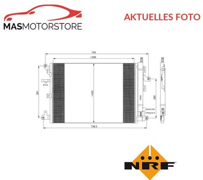 KONDENSATOR KLIMAANLAGE NRF 35889 A FÜR VOLVO XC90 I 2.4L,3.2L,2.5L,2.9L,4.4L