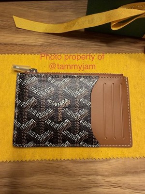 BRAND NEW* full-set GOYARD Bourbon zipped zipper card holder