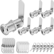 Cylinnda Cabinet Locks with Keys, 1-1/2" Long Cam Locks Keyed Alike, Cabinet ...