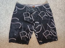 Sz7 Juniors Youth Medium RUSTY Surf Board Swim Shorts Cargo