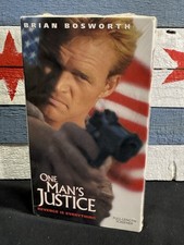 One Man's Justice VHS 1995 Live Entertainment Brian Bosworth