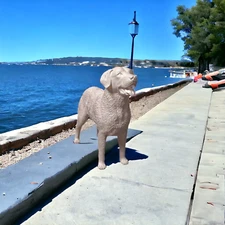 Chesapeake Bay Retriever Dog Scale Model Dollhouse Miniature Railroad G Scale