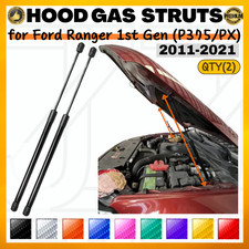 2x Hood Struts for Ford Ranger 1st (P375/PX) 2011-2021 Bonnet Gas Lift Supports