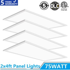 LED Panel Light 2x4 FT 75W,Recessed Edge-Lit Drop Ceiling Troffer LED Flat Light