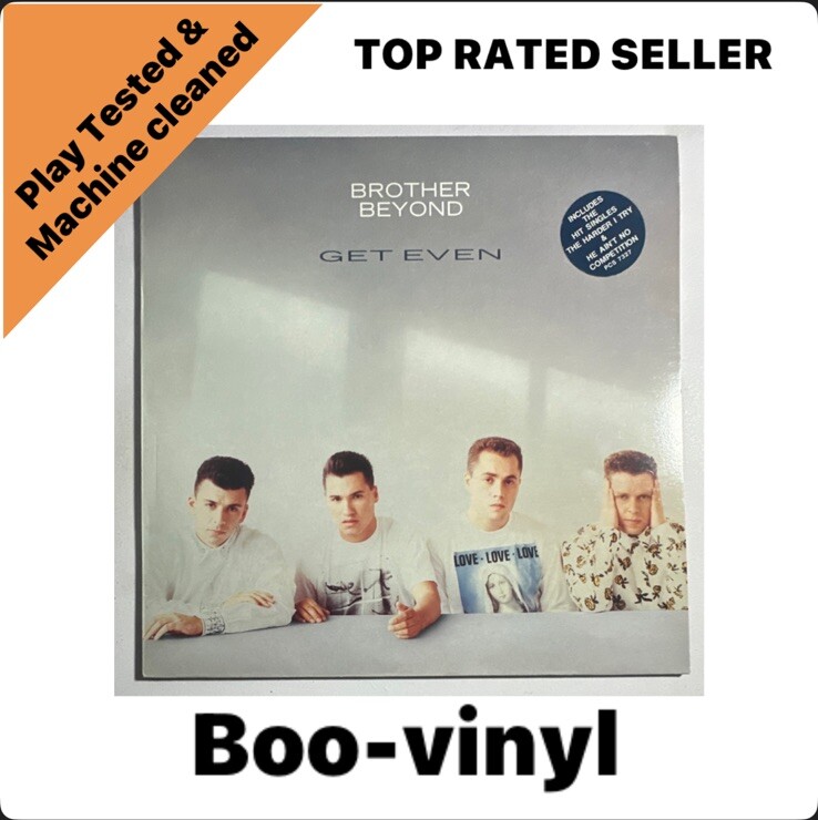 BROTHER BEYOND - Get Even (1988) Vinyl LP Record - Synth Pop Ex / Ex