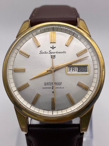 Rare vintage Original Seiko sportsmatic 5 (418970) Automatic Watch | 21 Jewels - 第 1/13 張圖片
