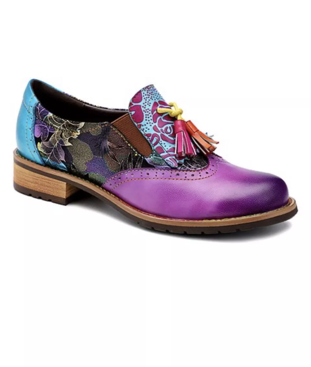 Womens purple hotsell oxford shoes