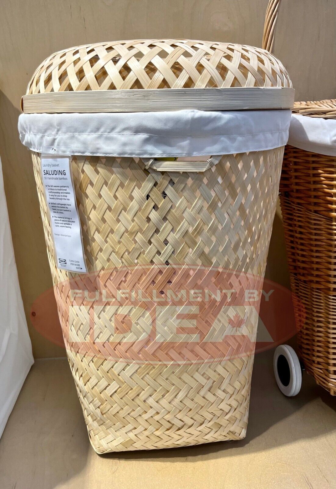 SALUDING Basket, handmade bamboo, 11 ¾ - IKEA