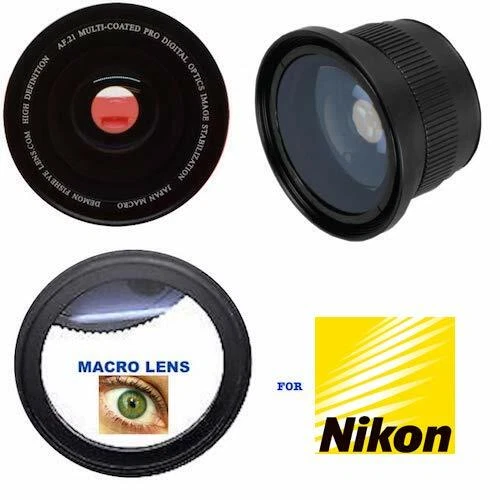 AF 67MM 18K FISHEYE LENS + MACRO LENS FOR Nikon NIKKOR Z 85mm f/1.8 S Lens 180° - Image 3 of 4