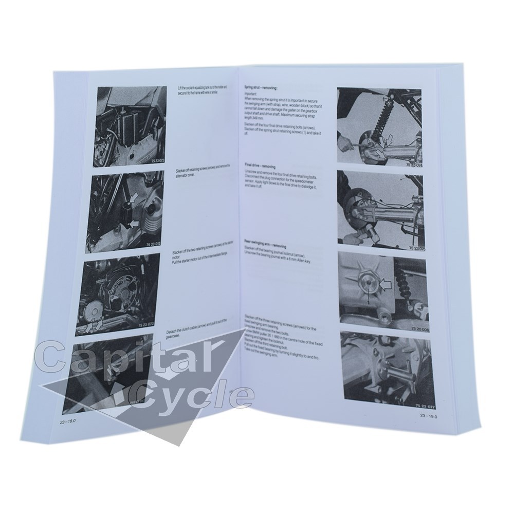 BMW Book Repair Guide Workshop Manual K Bike K100 K75 LT RT